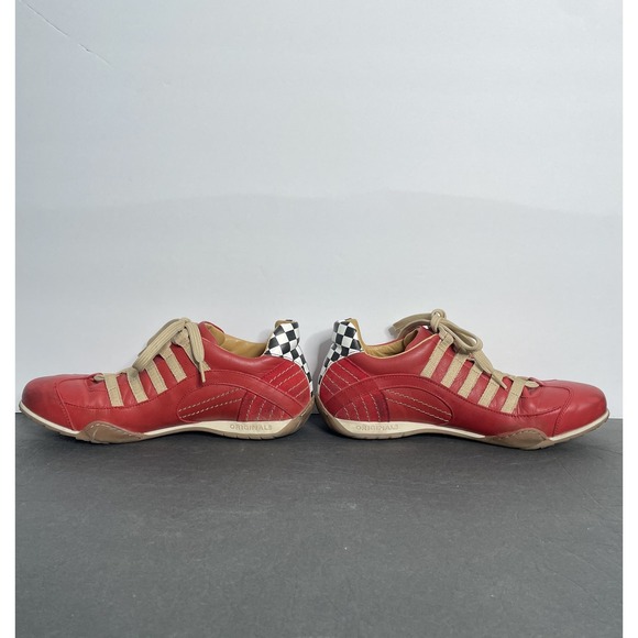 VTG Racing Sneaker Grandprix Original Corsa Rosso Shoe Sz 41 EU Made In Portugal main image 13